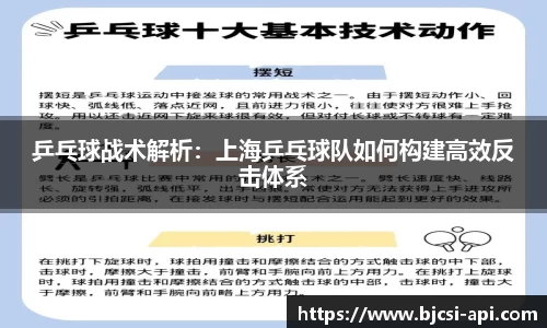 乒乓球战术解析：上海乒乓球队如何构建高效反击体系